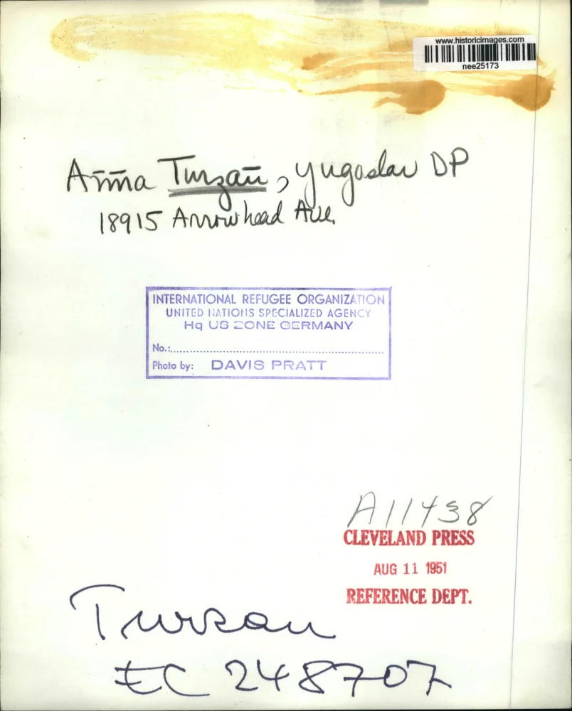 1961 Press Photo Ama Turzan of Yugoslavia - nee25173 - Image 2