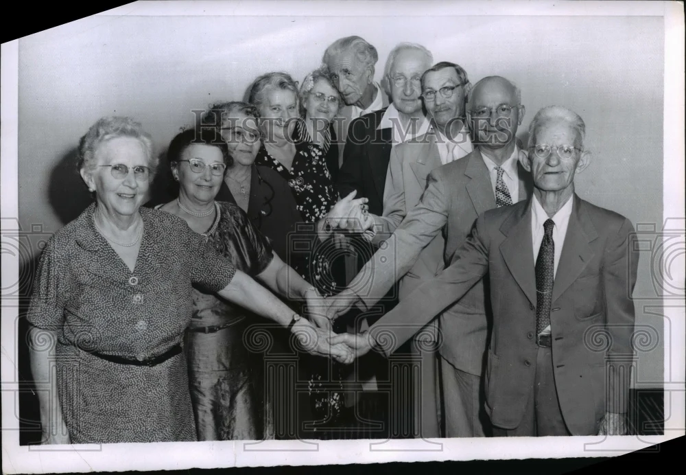 1955 Press Photo Mr. & Mrs. John Norton, Mr. and Mrs. Heldsman, Mr & Mrs. Sholes