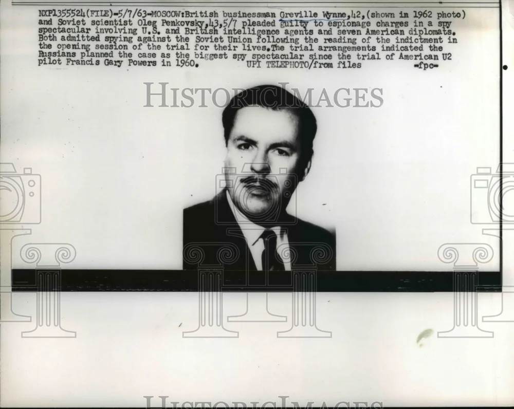 1963 Press Photo British businessman Greville Wynne - nee26510