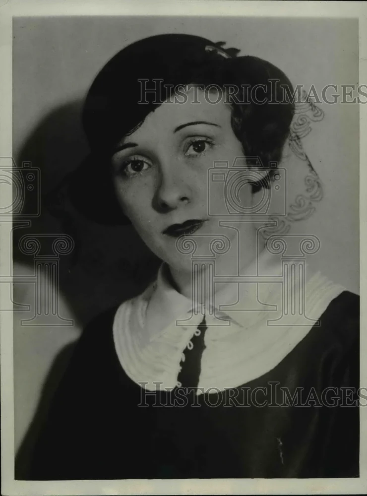 1933 Press Photo Blance ralls accuser of Lt John H Murrel of attacking her.