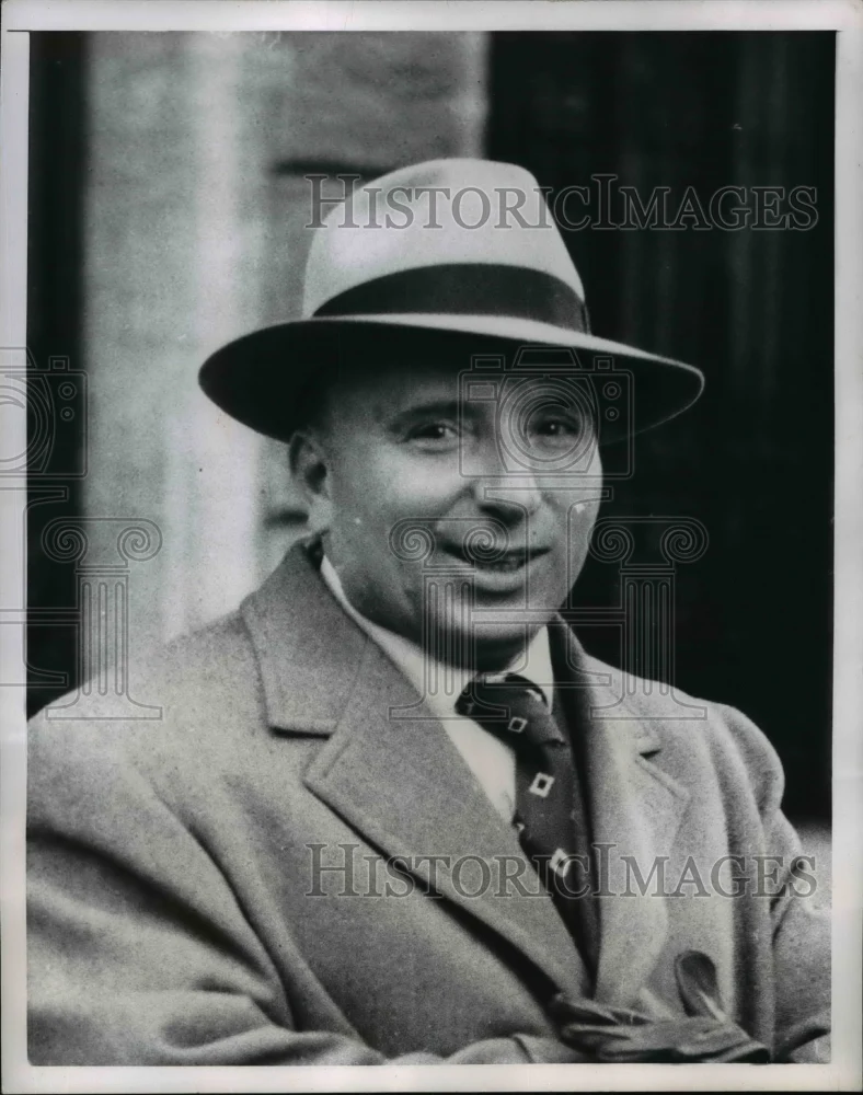1954 Press Photo Former Interior Minister Mario Scelba Rome, Italy - nee61512