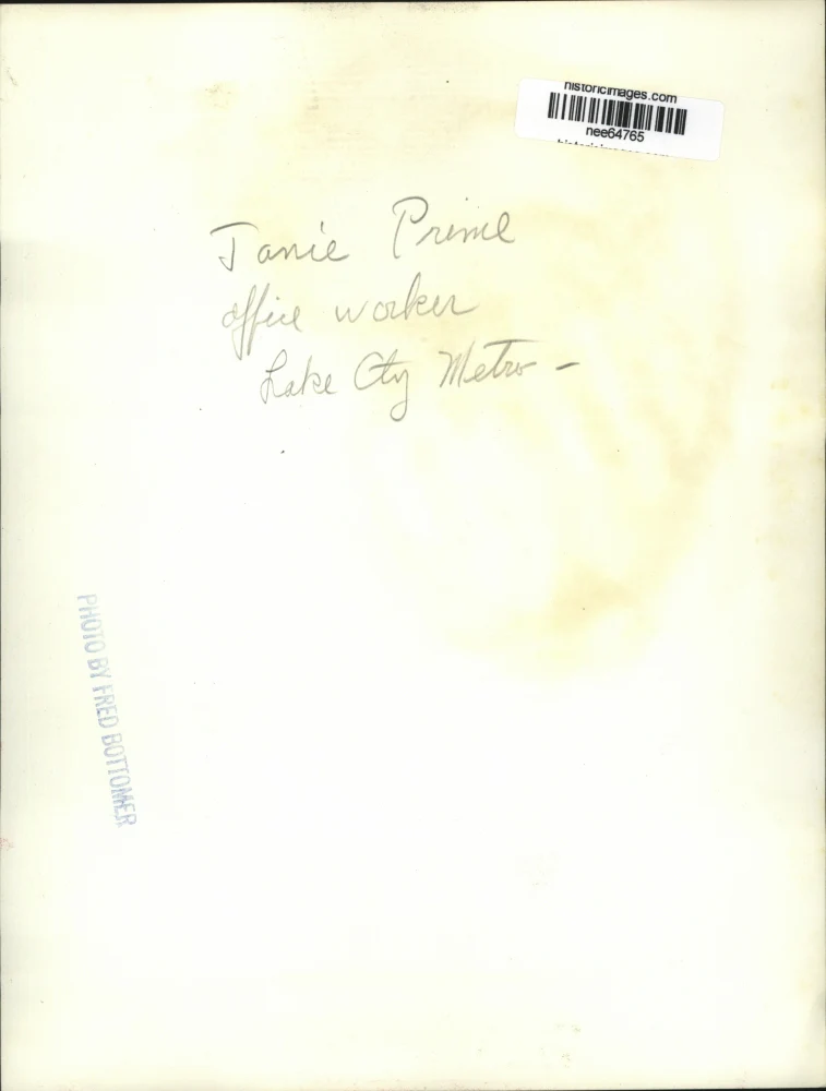 Press Photo Janie Prime Office Worker Lake City Metro - Image 2