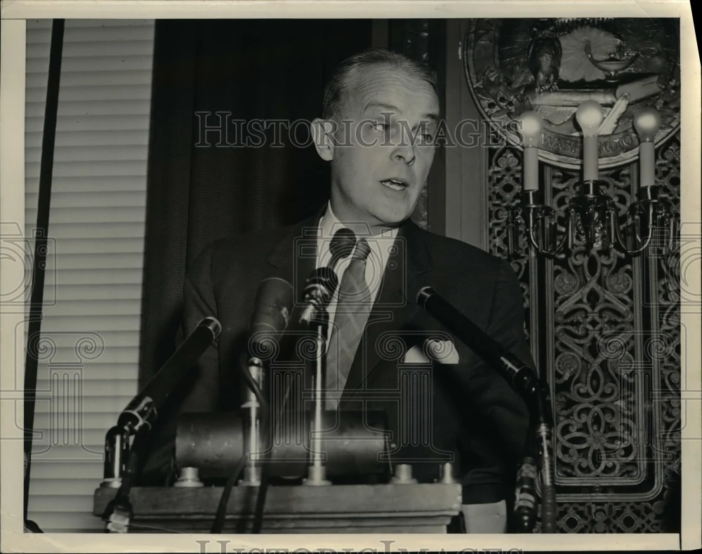 1955 Press Photo Democratic National Chairman Paul M Butler.