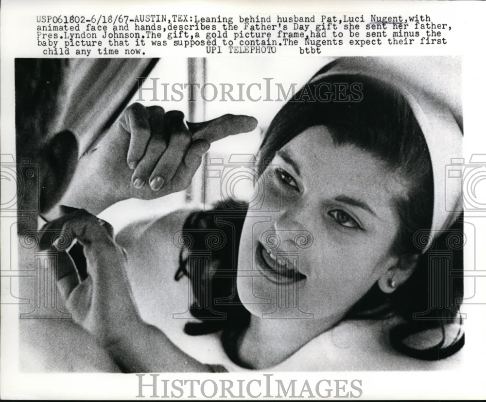 1967 Press Photo Luci Nugent Daughter of President Lyndon Johnson - nee68282