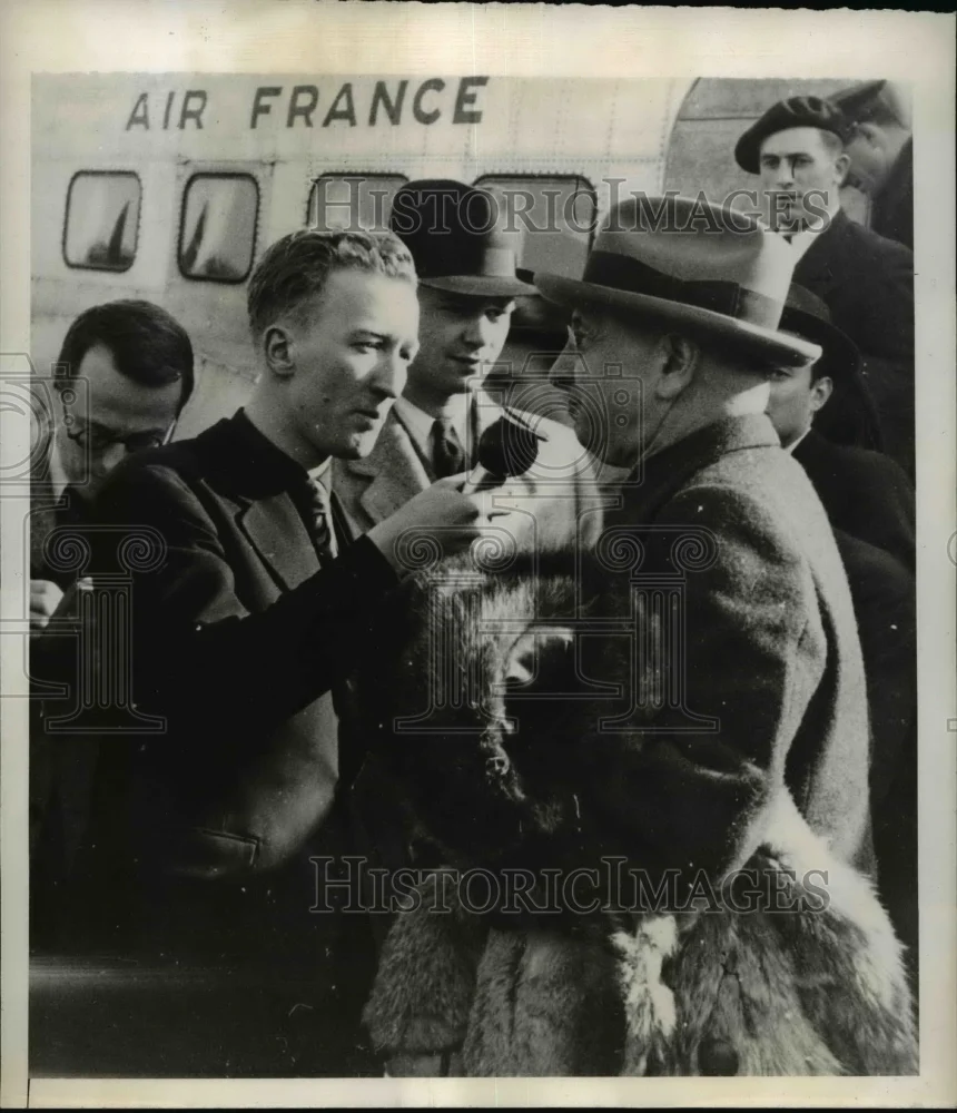 1941 Press Photo Dr.Alexis Carrel, Study question of Food for Unoccupied France.