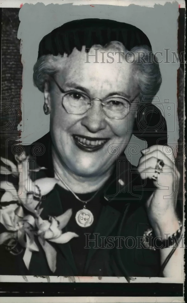 1957 Press Photo Mrs Charles E Wilson wife of Secretary of Defense in DC