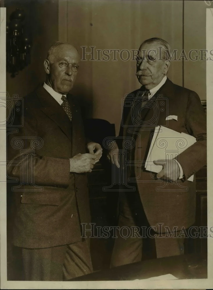 1930 Press Photo General Atterbury Shown With Con. George Graham - nee81587