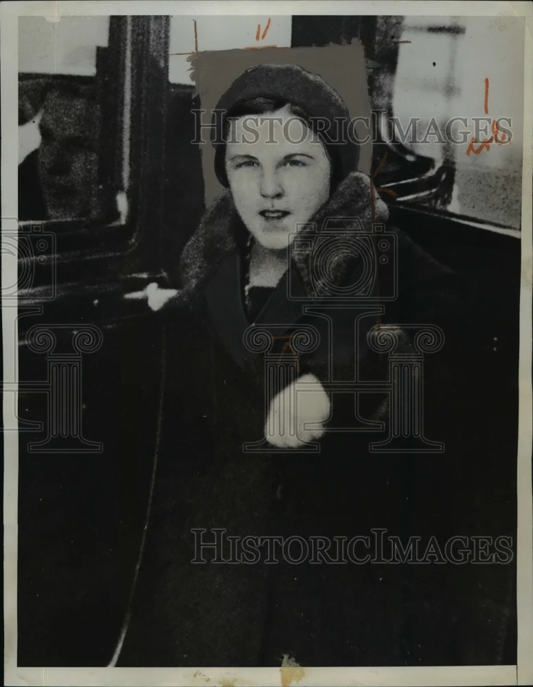 1933 Press Photo 13 year old Mary Kavala confesses to murder of friend