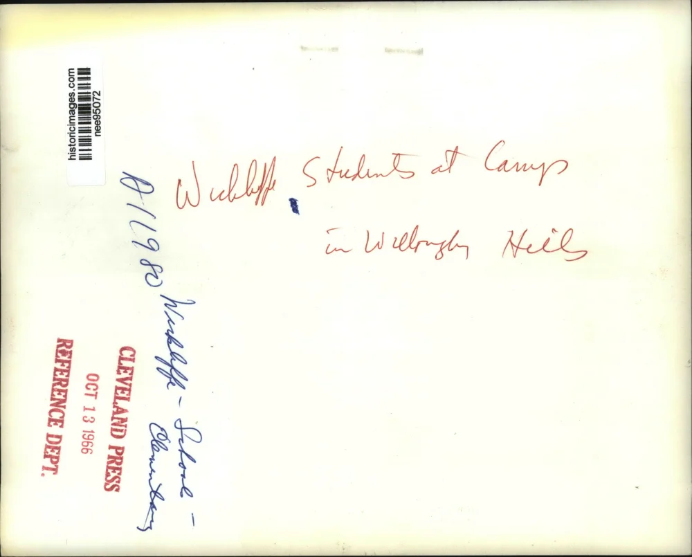1966 Press Photo Students at camp in Willoughby Hills - nee95072 - Image 2