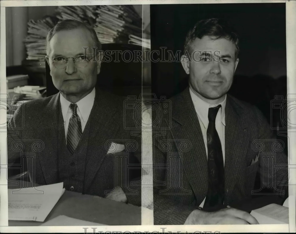 1935 Press Photo Fred Vercoe and Richard Bird Involved in Execution Error Case