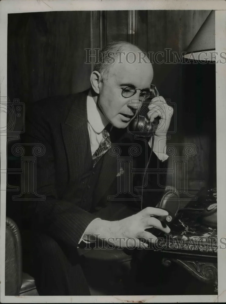 1936 Press Photo Dr. Frank B. Jewett, President Bell Telephone Laboratories