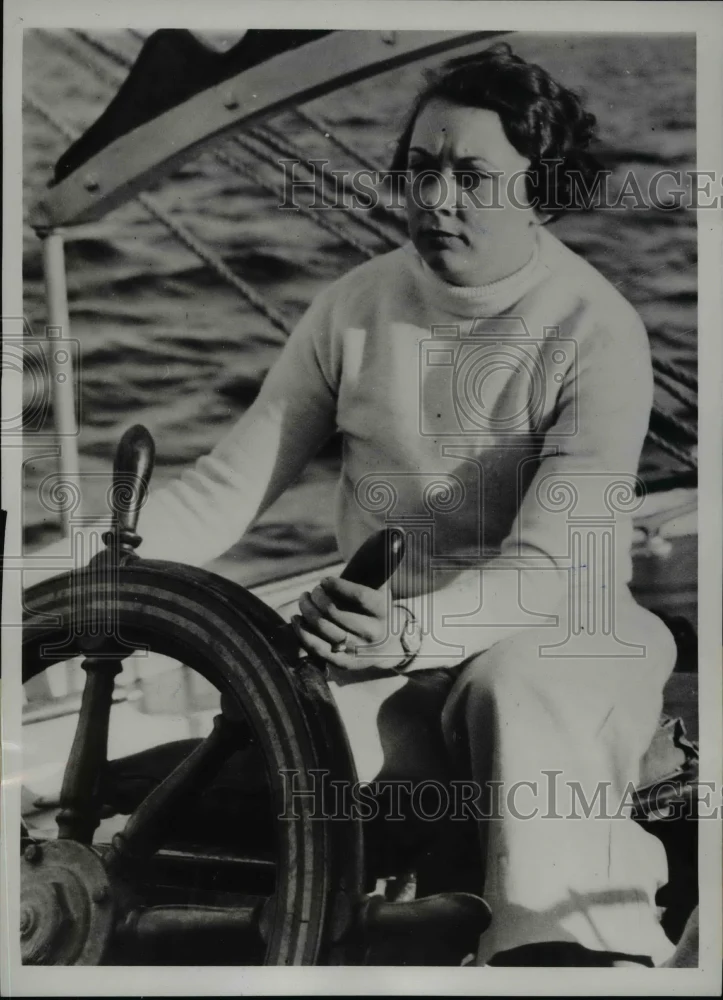 1938 Press Photo Yacht Owner Shot To Death Slayer Overboard 1 of 3 Women Rescued