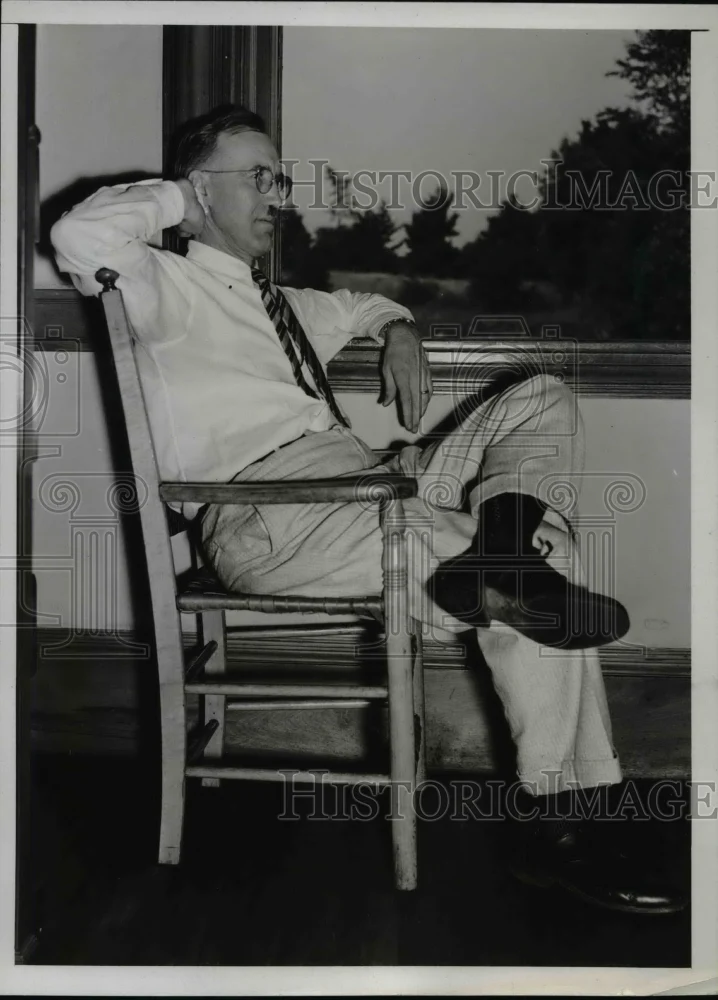 1938 Press Photo Clyde R. Chapman defense counsel for Francis Carroll