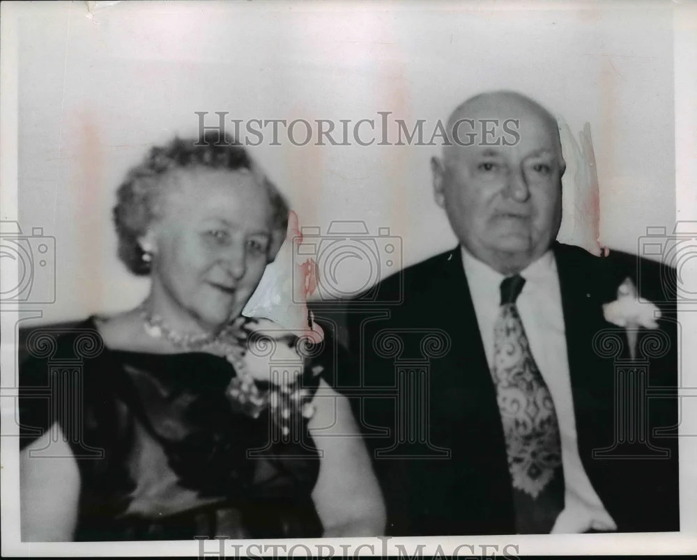 1967 Press Photo Mr & Mrs John Csuhran Celebrate Golden Wedding Anniversary