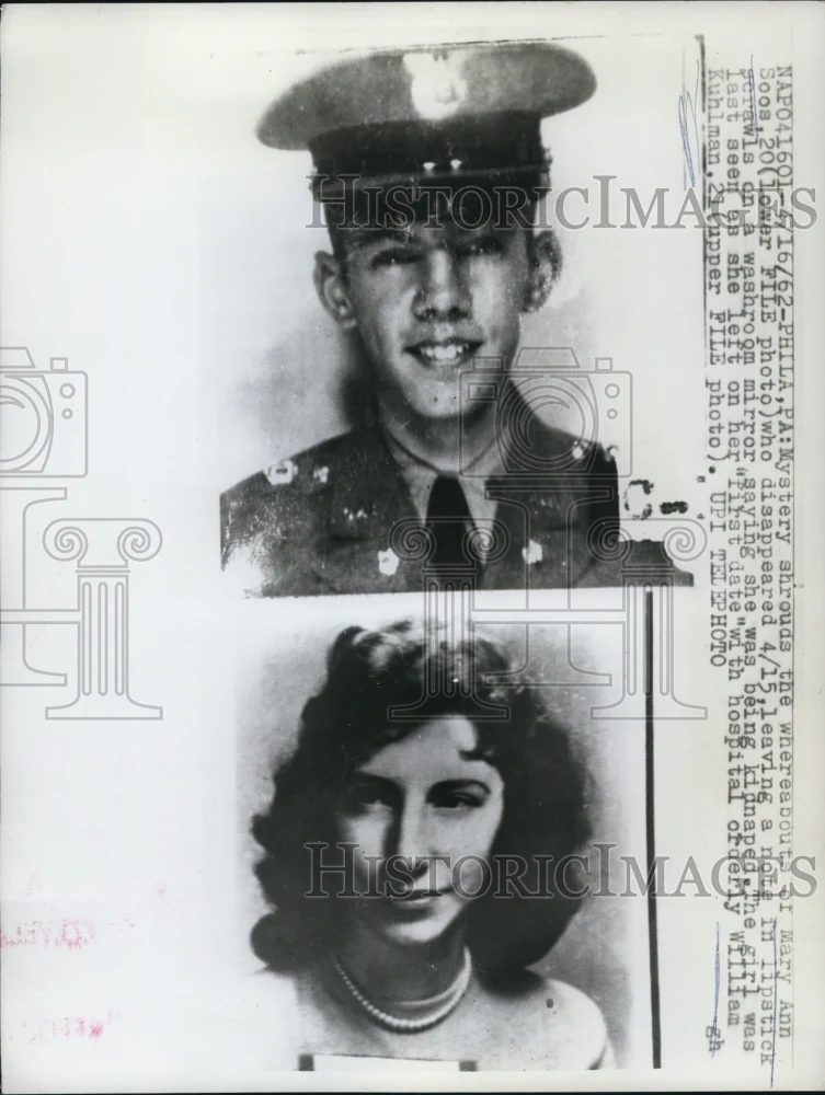 1962 Press Photo Mystery Shrouds The Whereabouts of Mary Ann Soos - nef22183