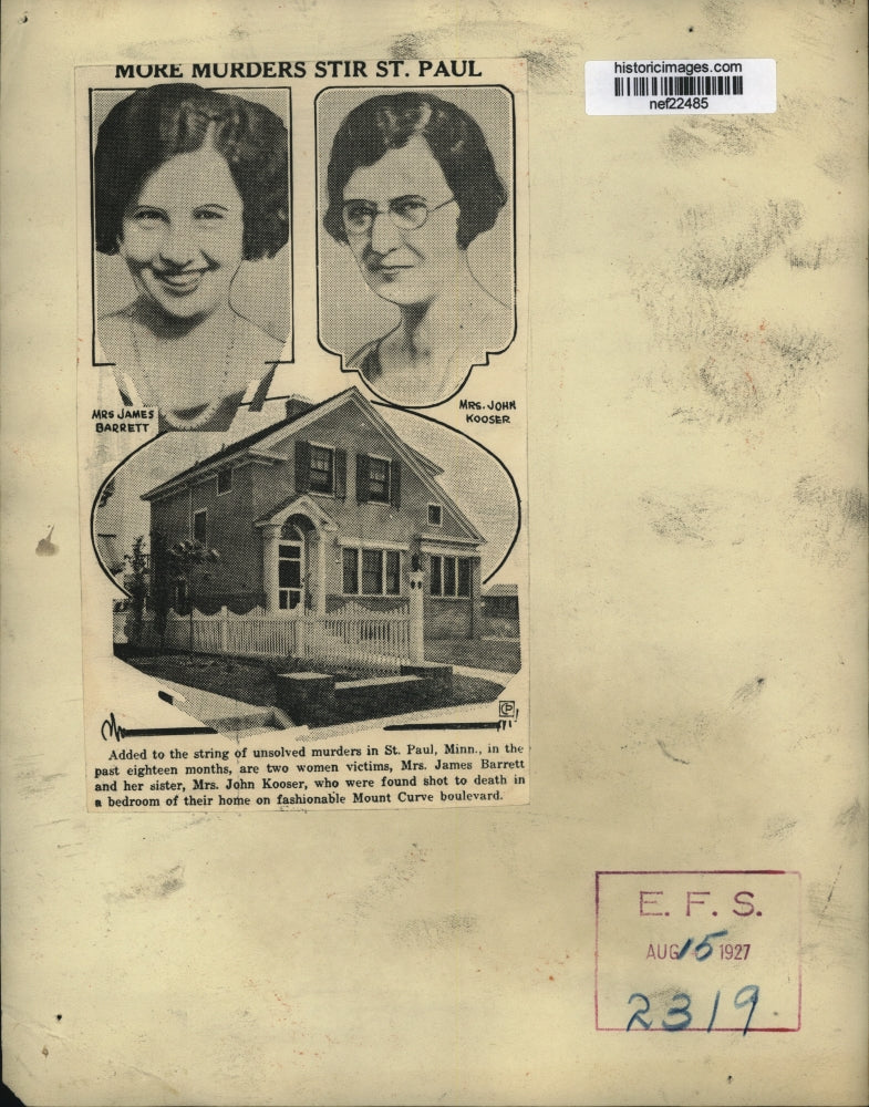 1927 Press Photo Mrs. James Barrett - nef22485 - Image 2