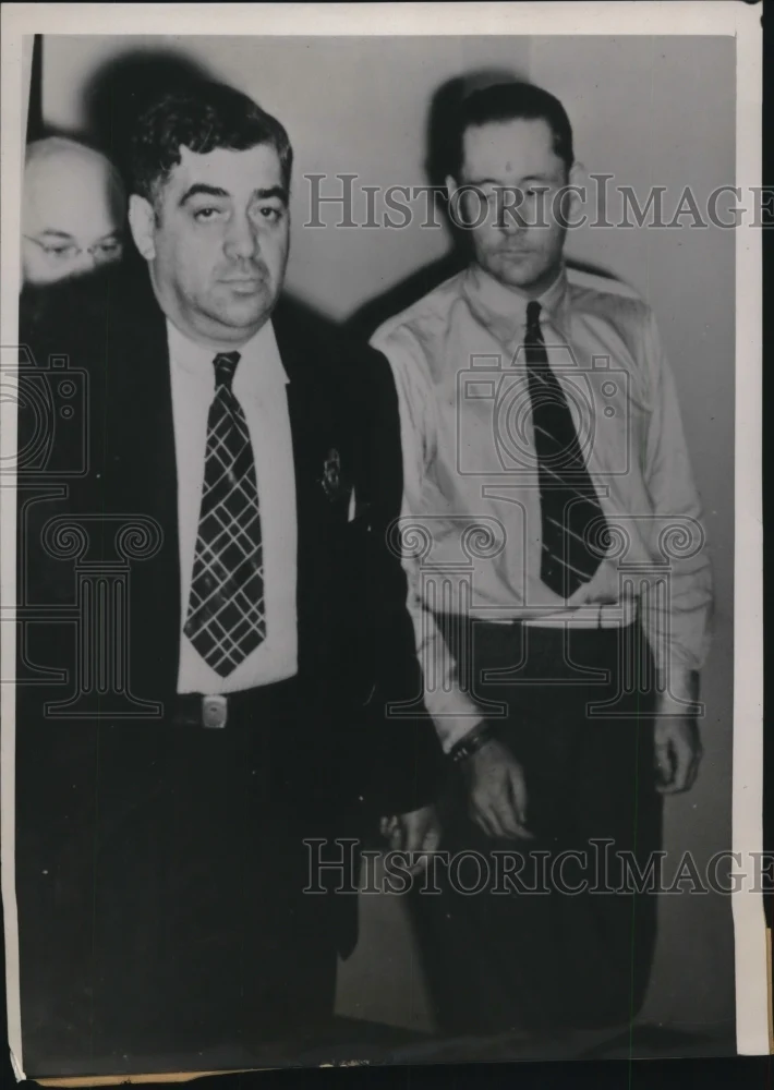 1939 Press Photo Jack Russel confesses to kidnap-killing of William S Hamilton