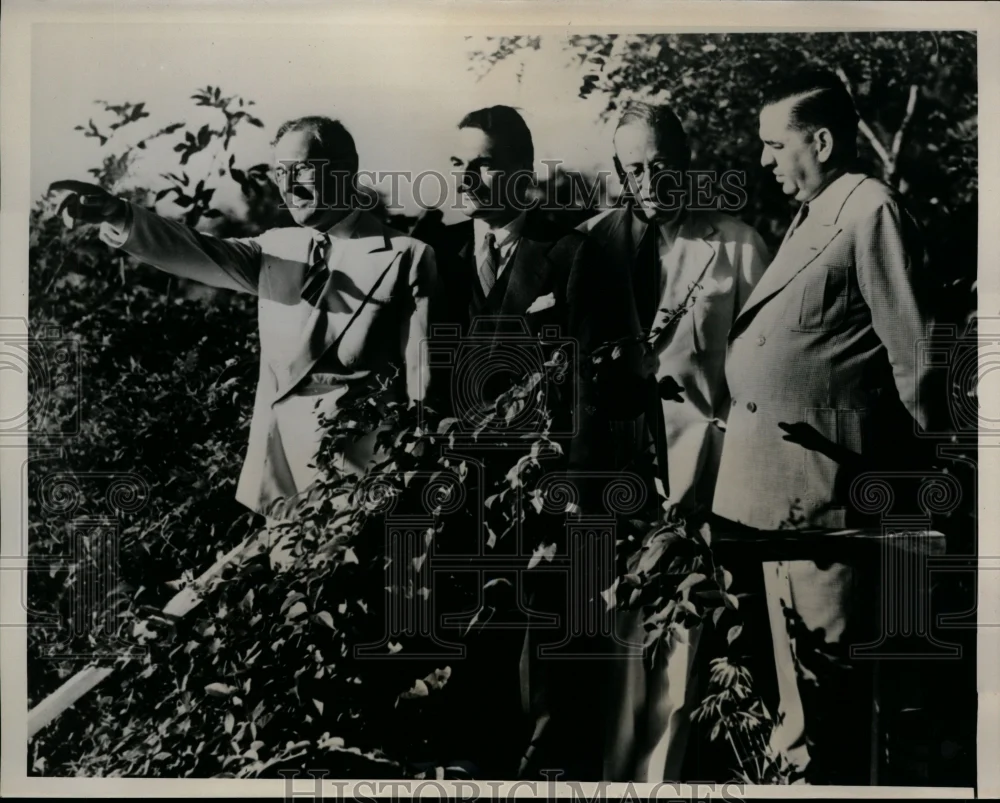 1939 Press Photo Illinois Republican Leaders at Leonard C. Reid Estate, Michigan