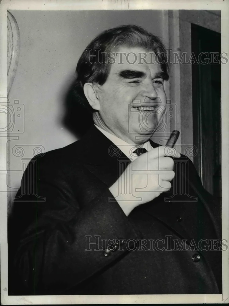 1941 Press Photo John L. Lewis at Industry Labor Conference, Washington, D.C.