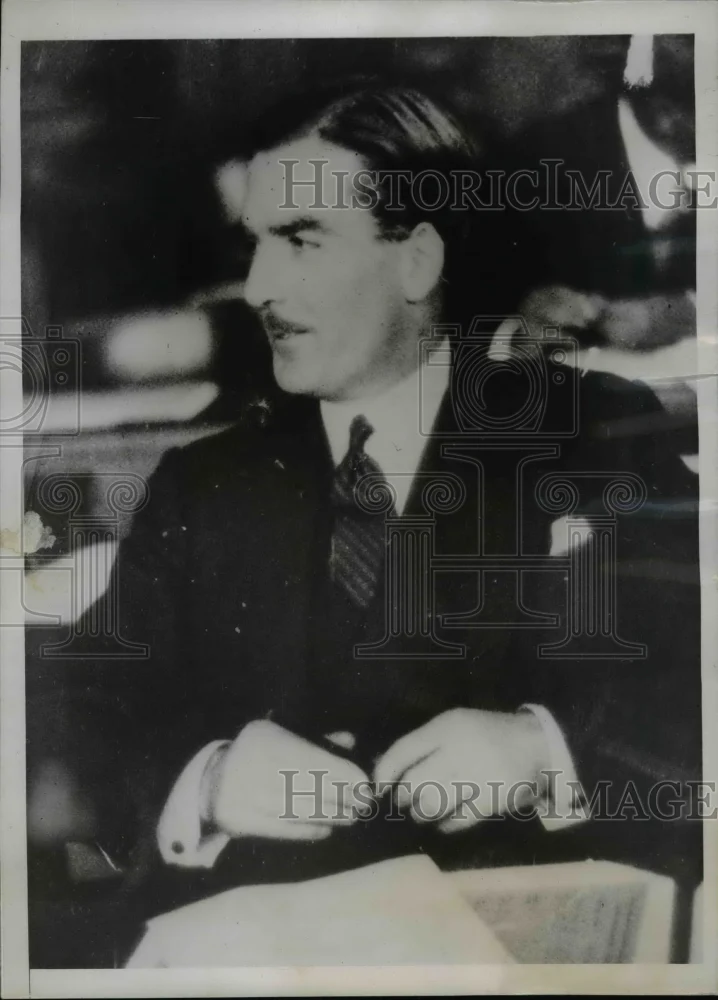 1936 Press Photo Anthony Eden in Geneva Trying to Gain League's Censure of Italy