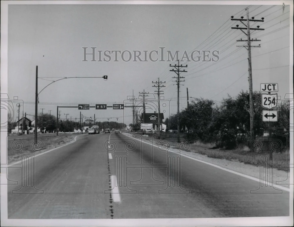 1962 Press Photo Rt. 57, Intersection of Rt. 254 - nef33944