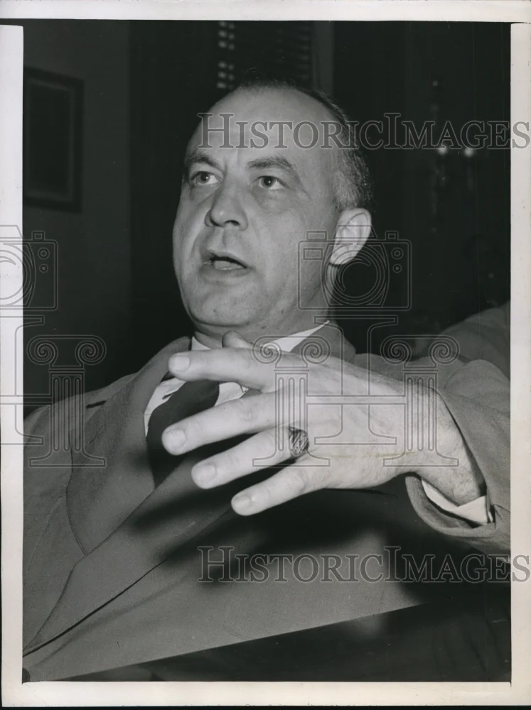1946 Press Photo Ted R. Strom at House Surplus Property Investigation Washington