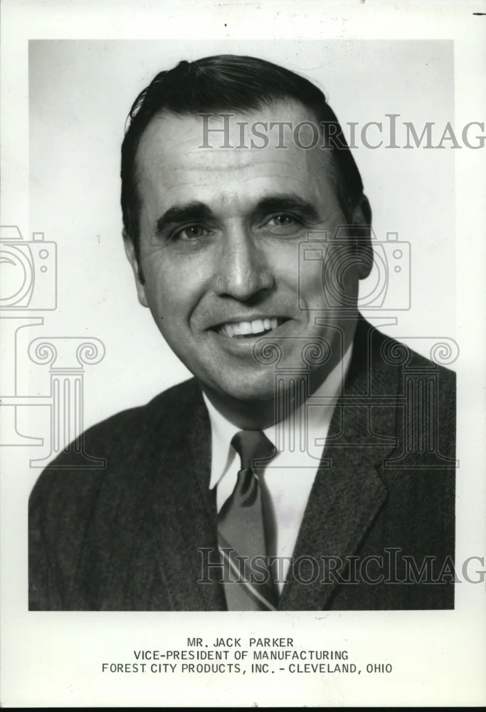 1969 Press Photo Jack Parker Vice-President of Manufacturing Forest City Product