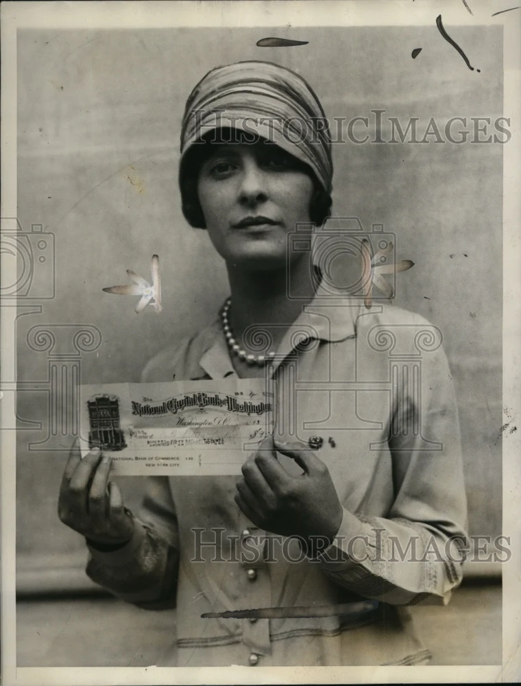 1927 Press Photo Ruth Sutton kirker, Won $1000 in Prohibition Contest