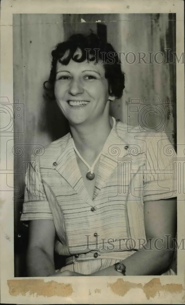 Press Photo Mrs. R. T. Johnson Arrested for Firing at Husband and Striking Kid