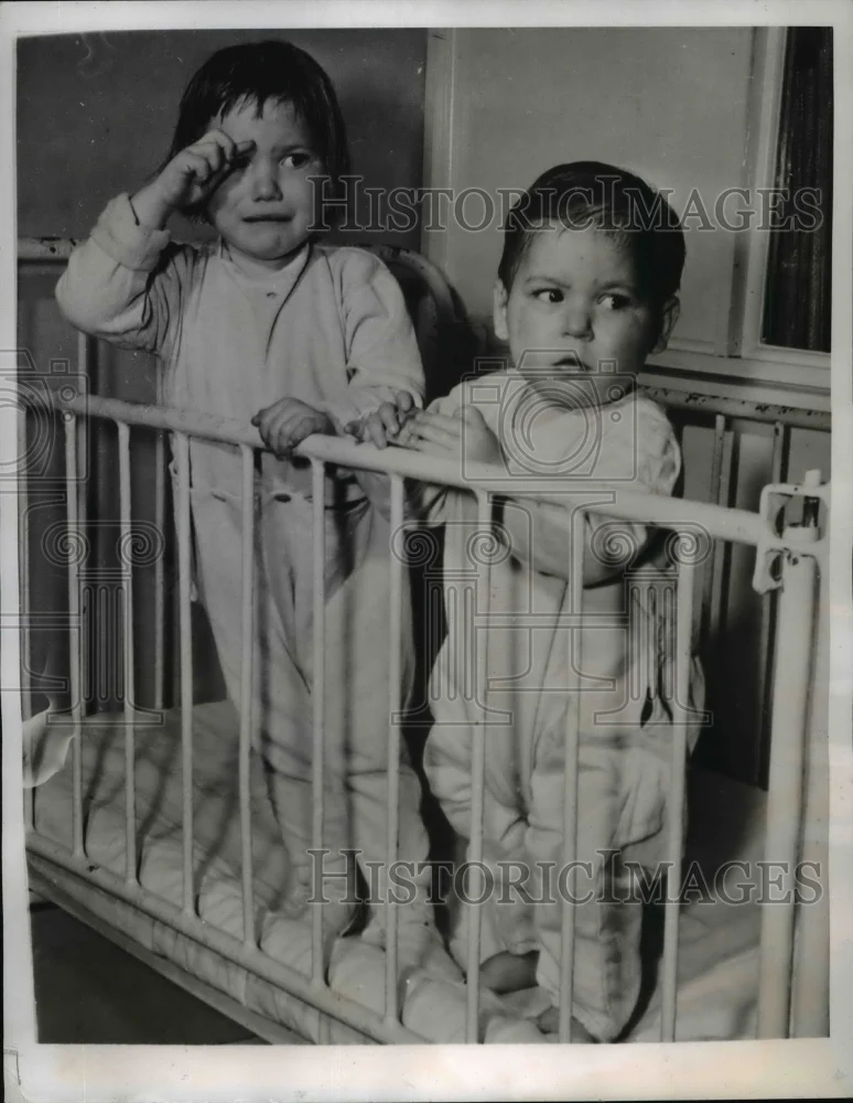 1944 Press Photo Children at Society Prevention Child Cruelty Philadelphia