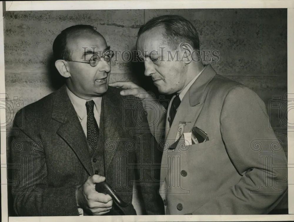 1941 Press Photo Herzog, Jacoby at Eastern States Gasoline Conference