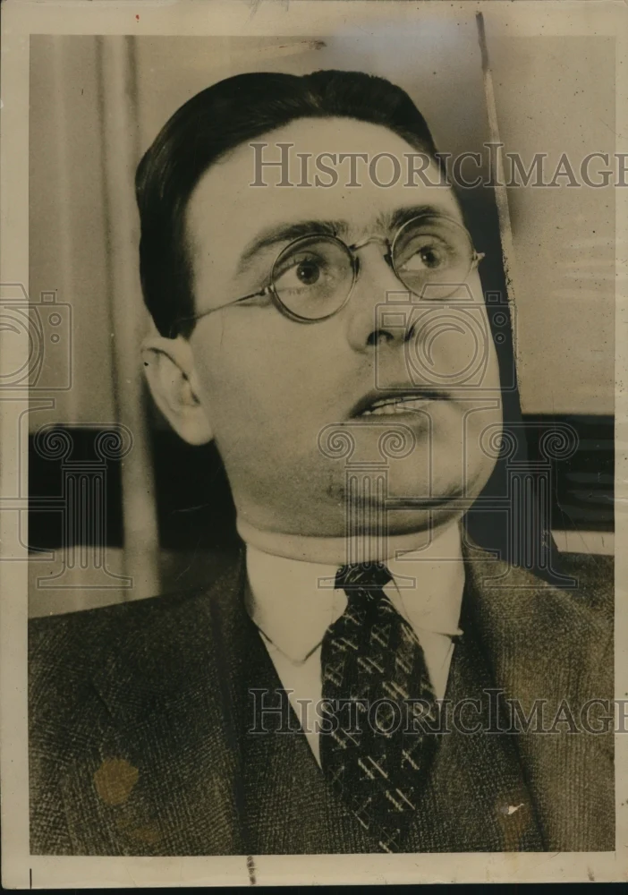 1936 Press Photo Homer Martin of UAW - nef44537