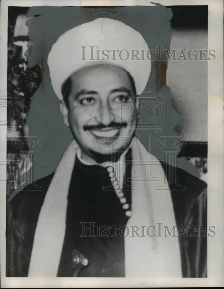 1959 Press Photo Prince Seif Al-Kala Al-Badr of Yemen - nef45218