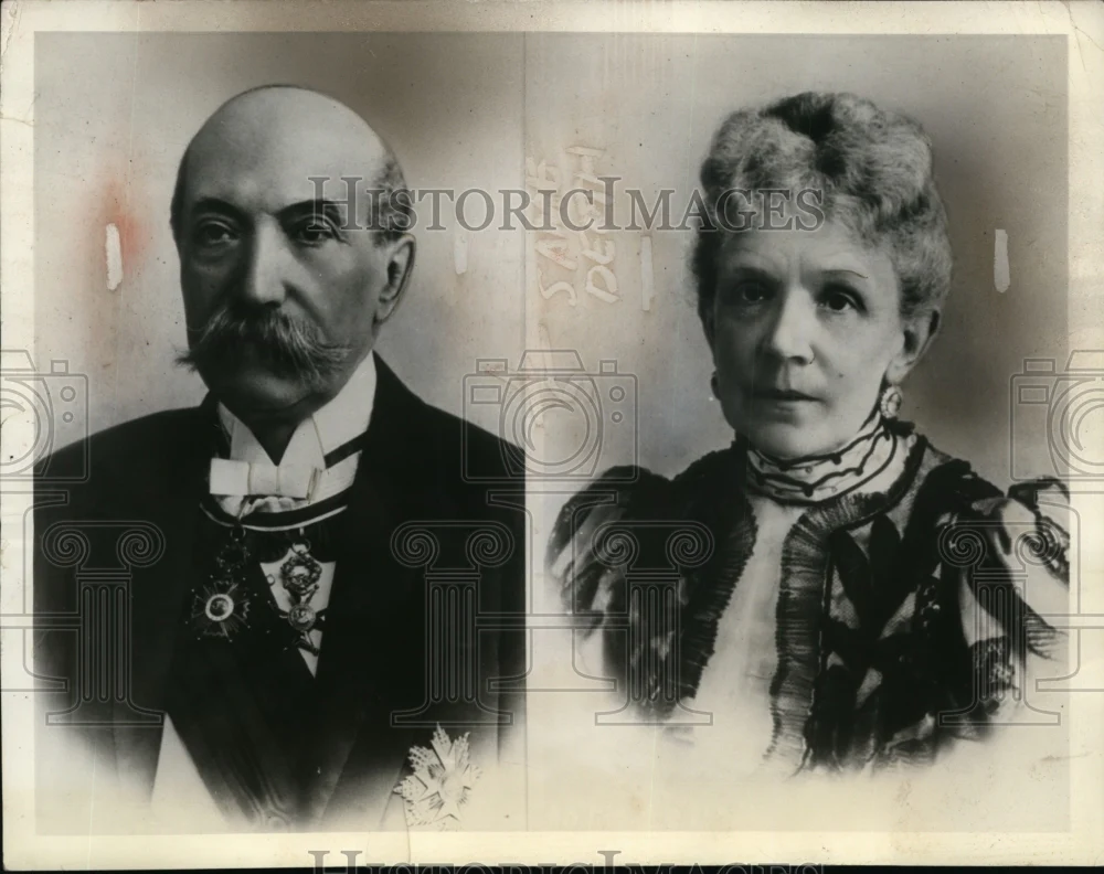 1939 Press Photo Filippo Pacelli & Wife, Parents of Pope Pius XII - nef49378
