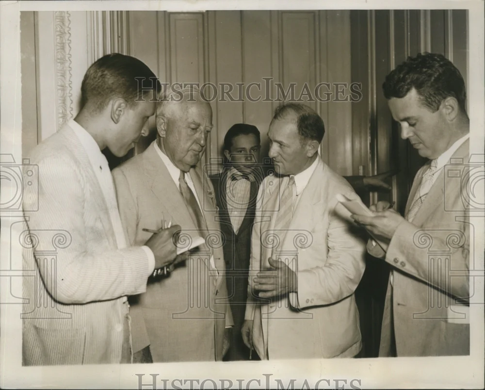 1937 Press Photo Rep.Bert Sneill appeared before the House Rules Committee