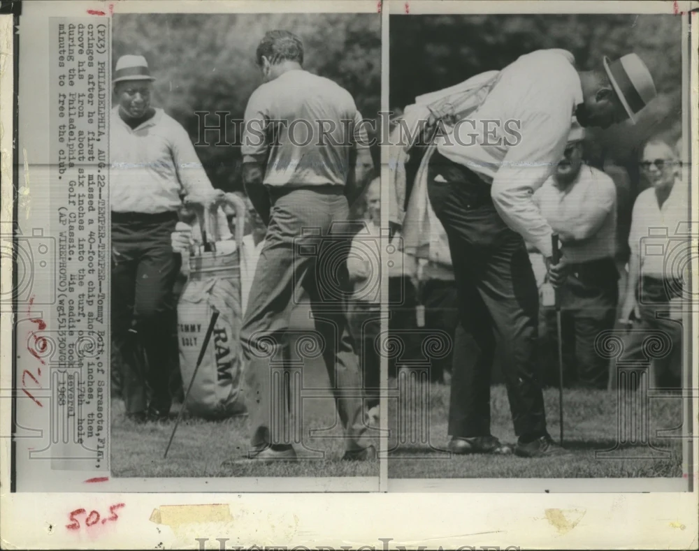 1968 Press Photo Tommy Bolt of Sarasota in Philadelphia Golf Classic Tournament
