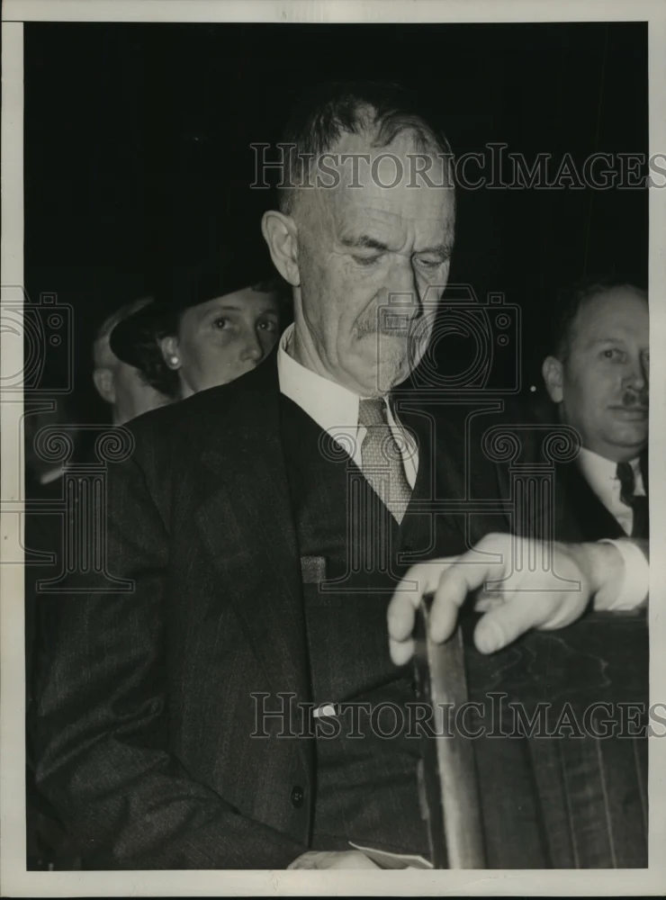 1938 Press Photo Dr C.B. Davenport at the Gold Spring Station in Washington DC