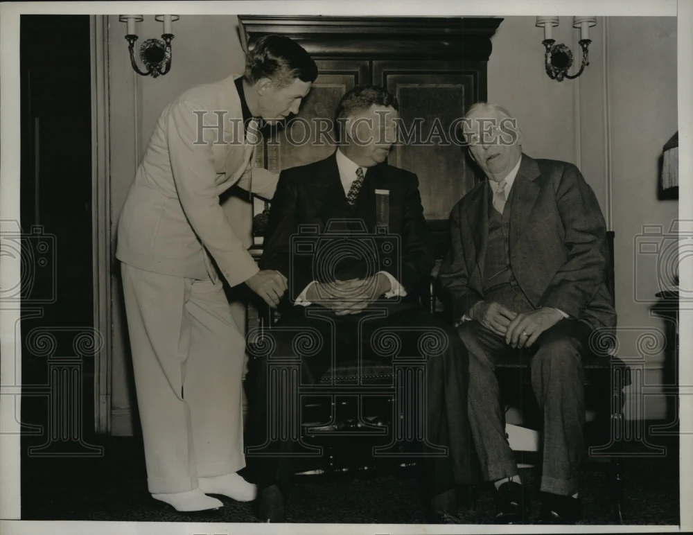 1936 Press Photo Illinois Headquarters Democratic National Convention Members
