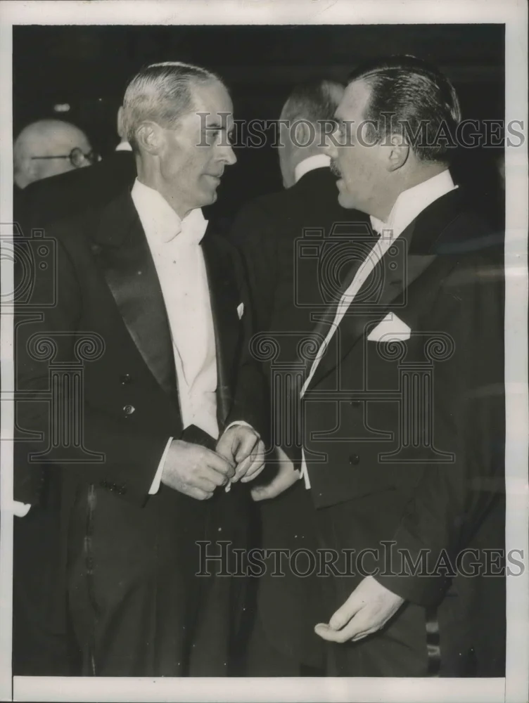 1937 Press Photo Marvin McIntyre, Sec to Pres.Roosevelt and Grover A.Whalen