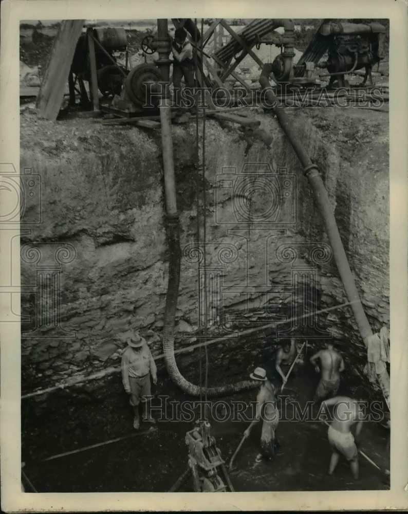 1937 Press Photo U.S. Army's new Airbase at Hickam Field 15 miles of Sewer line