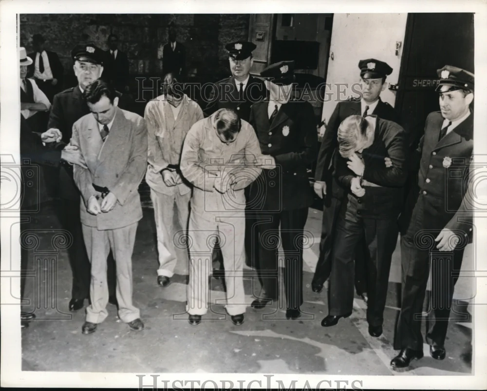 1941 Press Photo New York Murder trial of Charles McGale, Ed Kiernan in NYC