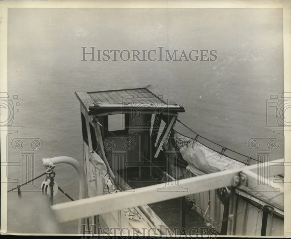 1930 Press Photo NEW YORK S.S. VEEMDAM ARRIVES IN NY AFTER CROSSING NYC
