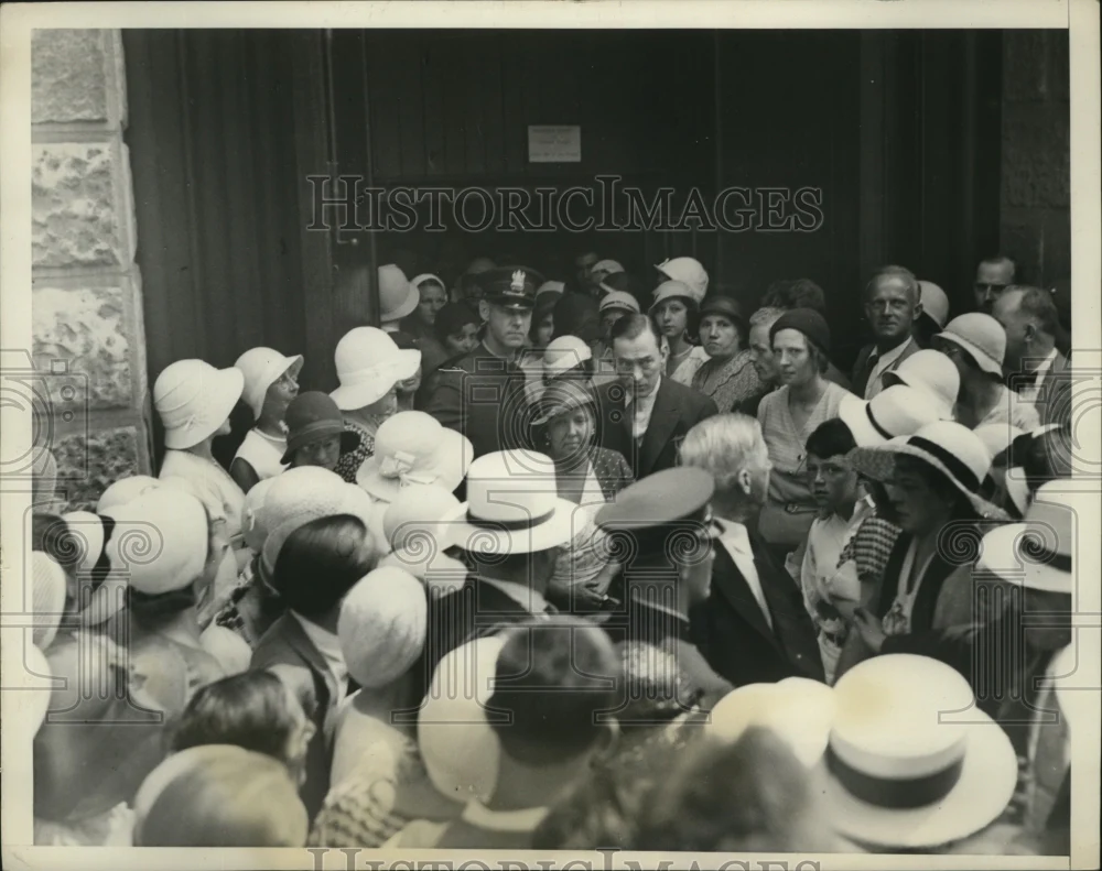 1932 Press Photo New York Mayor James J Walker at Old St Mary's NYC - neny25489