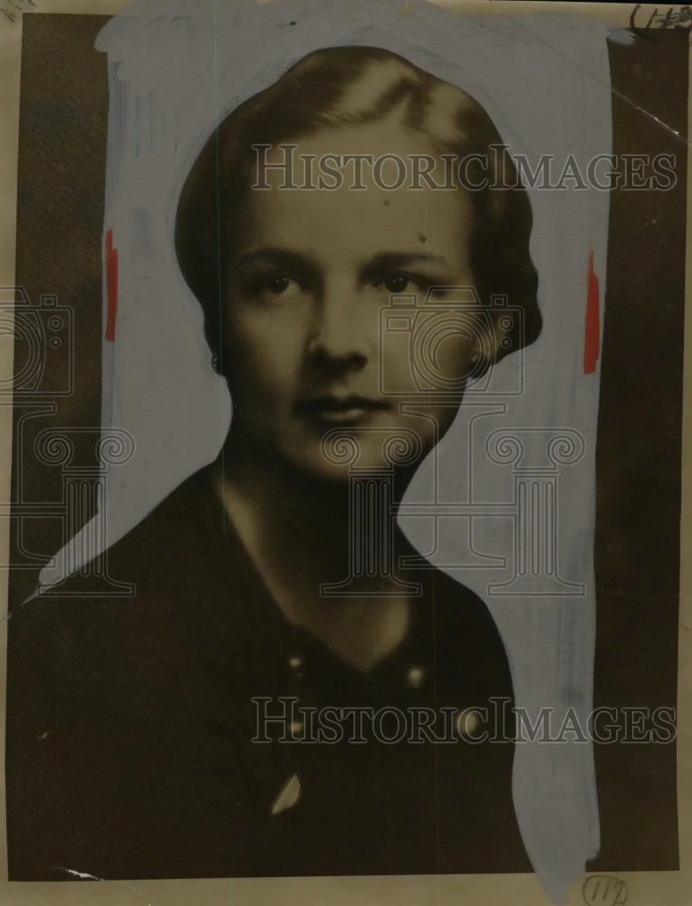 1934 Press Photo Martha Drake, Daughter of Francis E. Drake - neo02526
