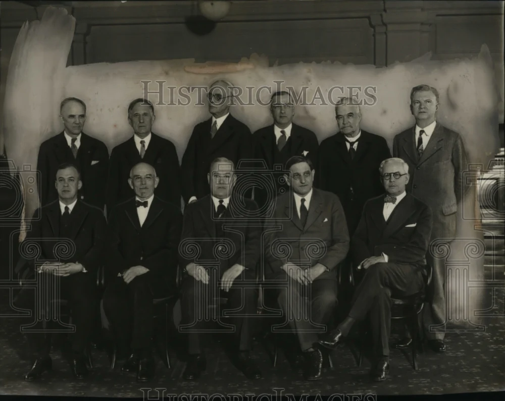 1930 Press Photo Joseph Eastman, Bathasar Meyer, Frank Mc Nanamy, Clyde