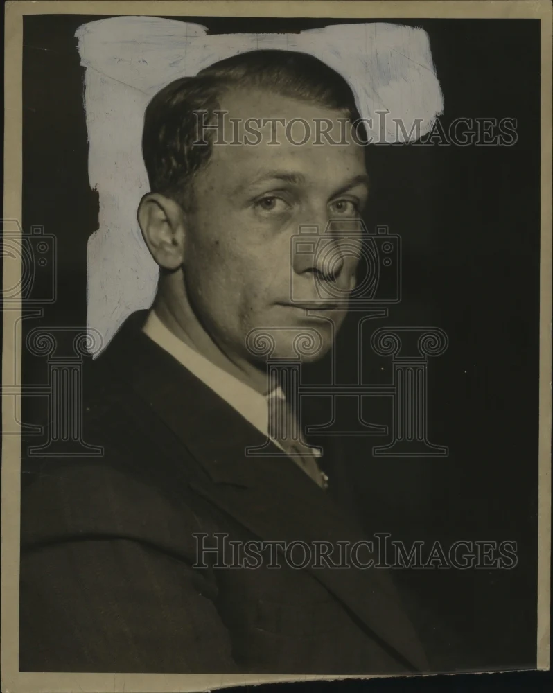 1932 Press Photo Ambrose Gallagher, Driver of Death Car - neo07096
