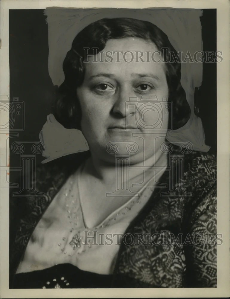 1933 Press Photo Mrs. F.T. Rumenski, President Nathan Hale PDA - neo08736