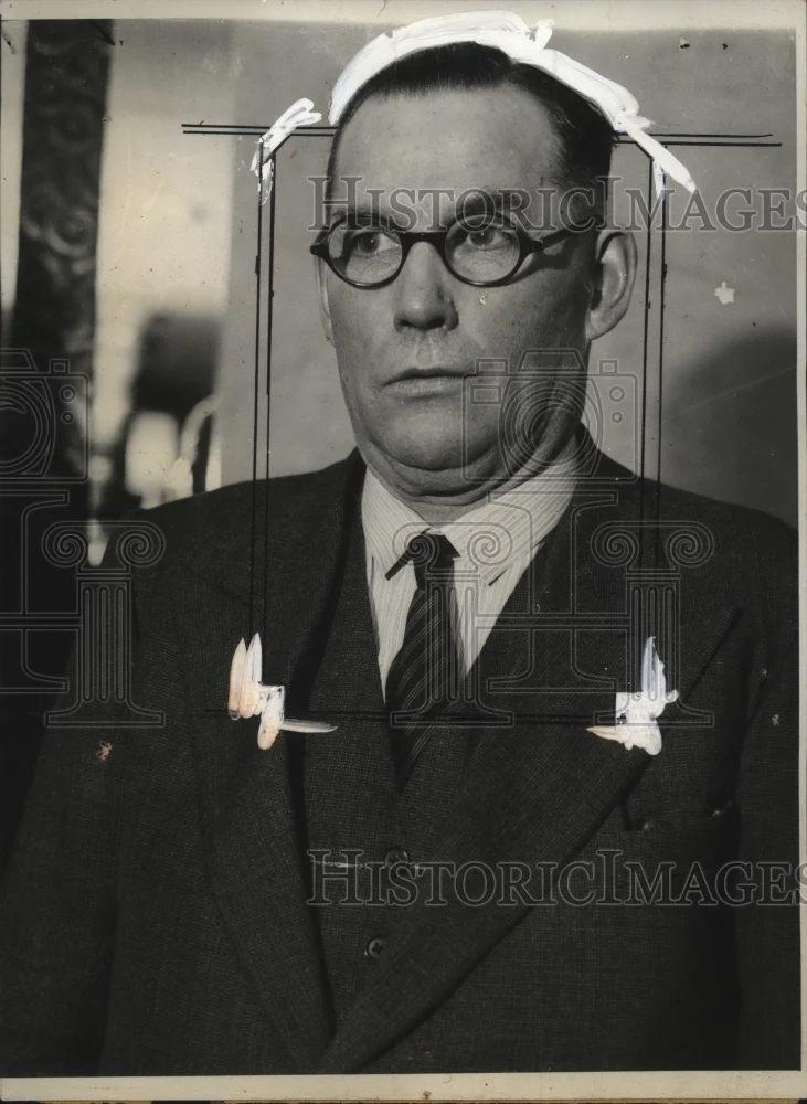 1933 Press Photo Oscar Merrill Hartzell, Sir Francis Drake Estate Con Man