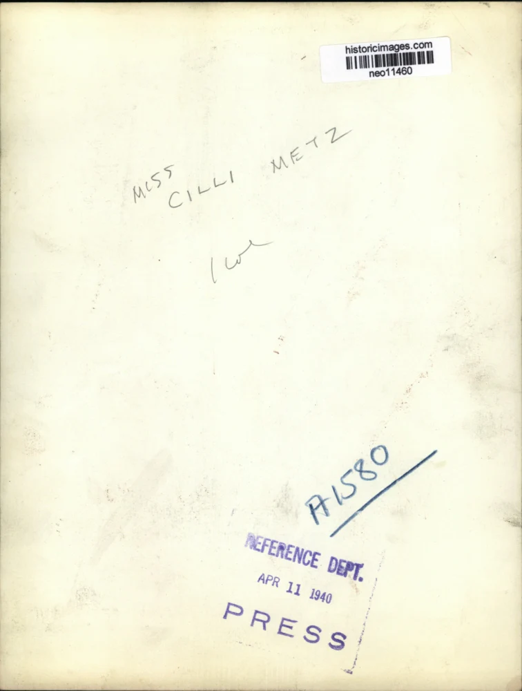 1940 Press Photo Cilli Metz - neo11460 - Image 2
