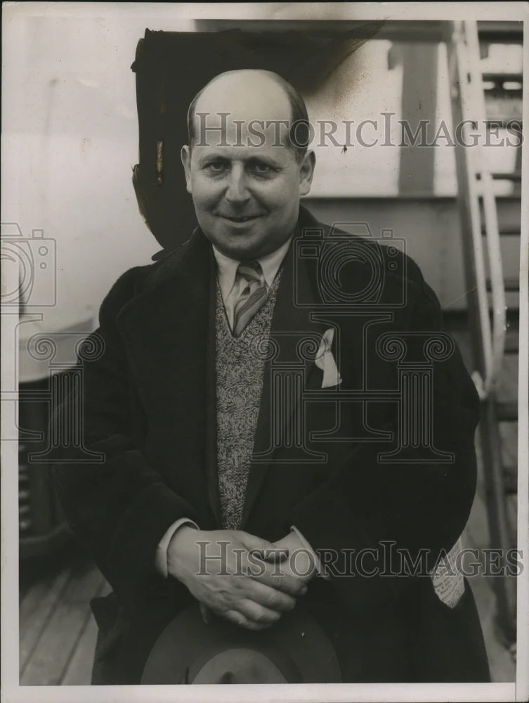 1936 Press Photo Mr. Hendrik De Leeuw - neo14177